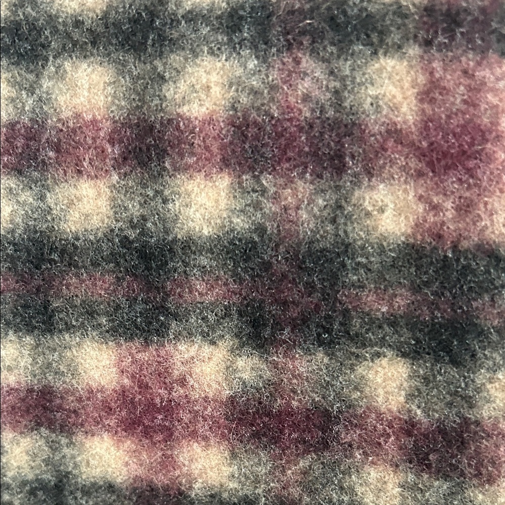 Banana Republic Checkered Teddy Jacket - Black and Pink - Picture 4 of 6